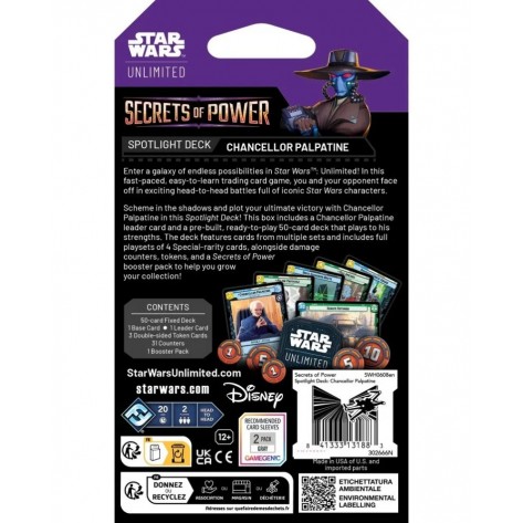 Star Wars: Unlimited - Secrets of Power Spotlight Deck: Chancellor Palpatine