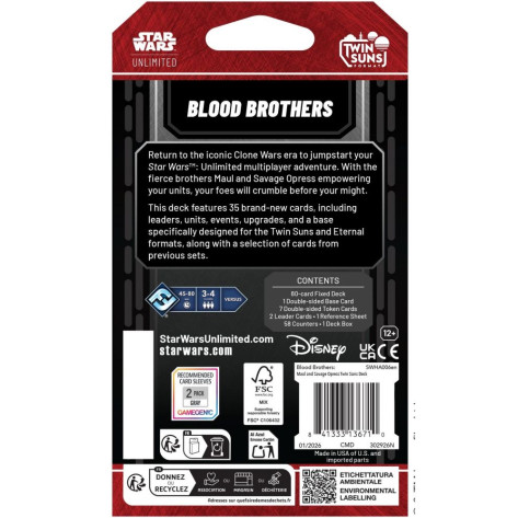 Star Wars: Unlimited - Twin Suns Deck Blood Brothers