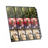 Страници за съхранение на карти Ultimate Guard - 24-Pocket QuadRow Pages Side-Loading, Black (10 бр.)