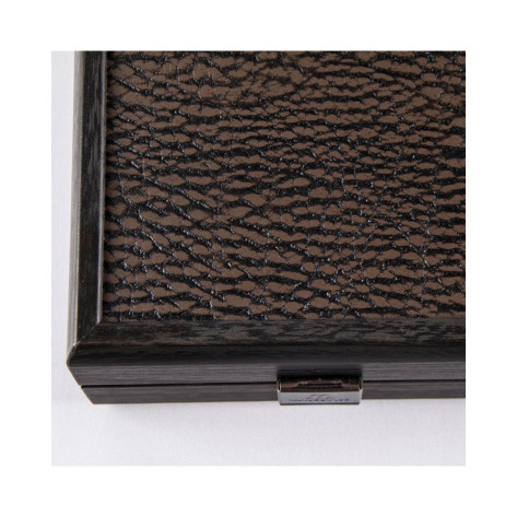 Табла за игра Manopoulos - Premium Handcrafted Leatherette, Mocha Brown, 48 x 30 cm