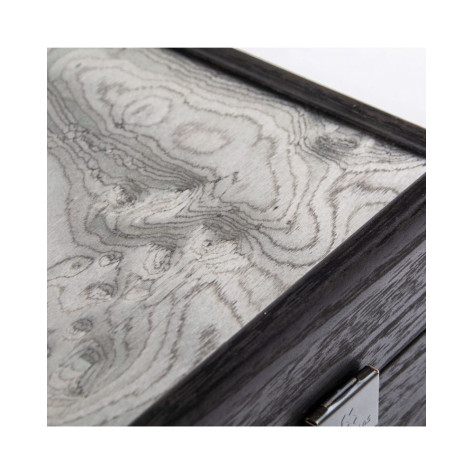 Табла за игра Manopoulos - Premium Handcrafted Pearly Grey Vavona, 48 x 30 cm