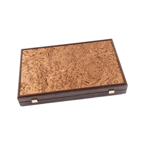 Табла за игра Manopoulos - Premium Walnut Burl, 48 x 30 cm