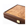 Табла за игра Manopoulos - Premium Walnut Burl, 48 x 30 cm