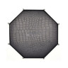 Табла за зарове GlassStaff - XL Octagonal Foldable Dice Tray, Dragon Skin Edition, черна