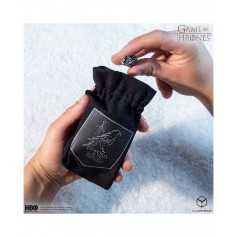 Торбичка за зарове Q-Workshop - Game of Thrones Dice Pouch: Night's Watch