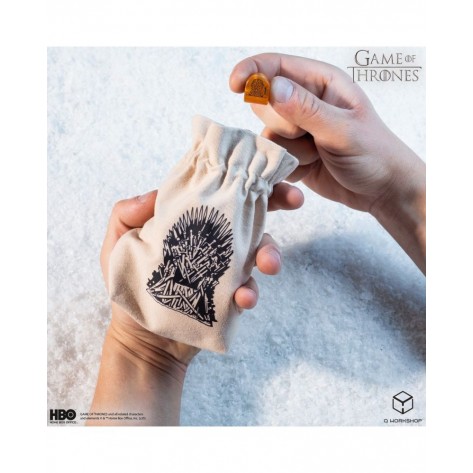 Торбичка за зарове Q-Workshop - Game of Thrones Dice Pouch: The Throne