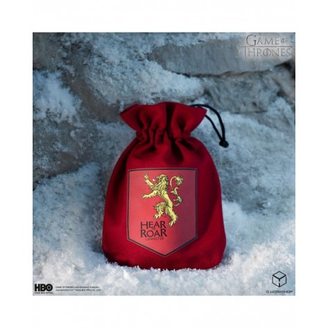 Торбичка за зарове Q-Workshop - Game of Thrones Dice Pouch: Lannister