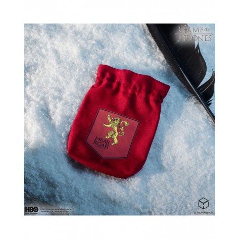 Торбичка за зарове Q-Workshop - Game of Thrones Dice Pouch: Lannister
