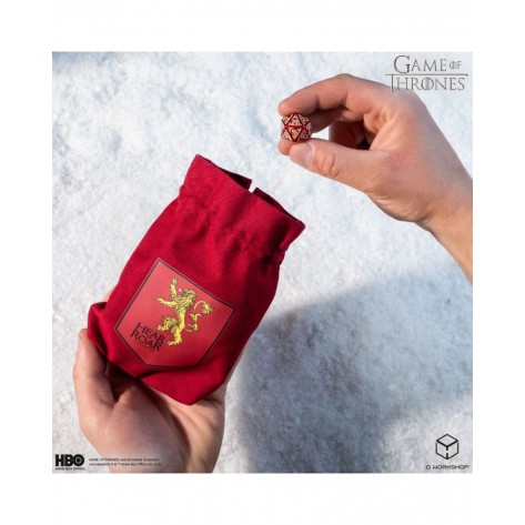 Торбичка за зарове Q-Workshop - Game of Thrones Dice Pouch: Lannister