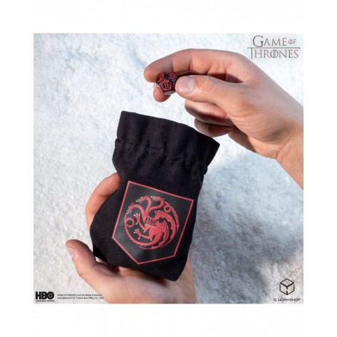 Торбичка за зарове Q-Workshop - Game of Thrones Dice Pouch: Targaryen