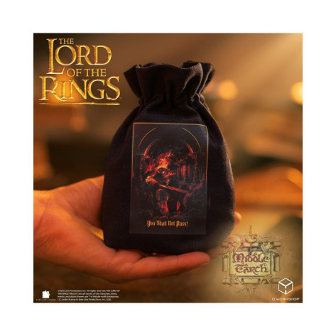 Торбичка за зарове Q-Workshop - The Lord of the Rings: Bridge of Khazad-dum Dice Pouch