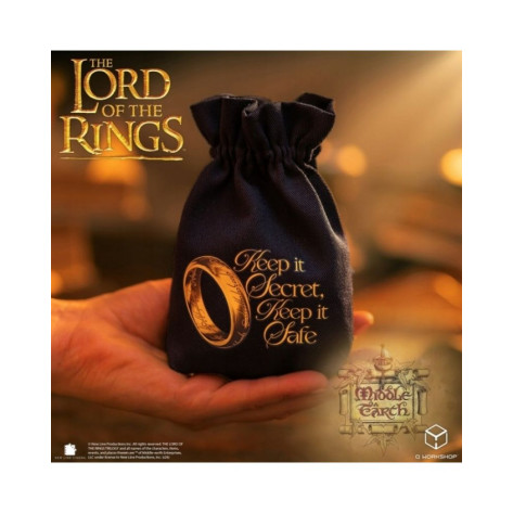 Торбичка за зарове Q-Workshop - The Lord of the Rings: One Ring, Keep It Secret Edition Dice Pouch