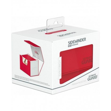  Кутия за карти Ultimate Guard Sidewinder XenoSkin SYNERGY Red/White (100+ бр.)