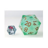 Зар GlassStaff - Liquid Core Dice D20, Ocean Orb