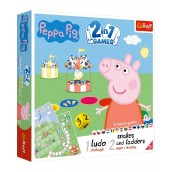 Настолна игра 2 в 1 Peppa Pig (Ludo/Snakes and Ladders) - детска