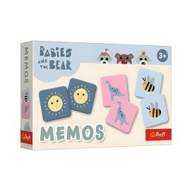 Настолна игра Memo Cards Babies and the Bear - Детска