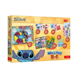 Настолна игра Mix & Play 8 in 1: Stitch - Детска