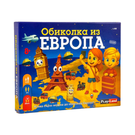 Настолна игра Обиколка из Европа - Семейна