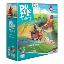 Настолна игра-пъзел Puzzle Challenge: Firefighters to the Rescue - Детска Настолна игра-пъзел Puzzle Challenge: Firefighters to the Rescue - Детска