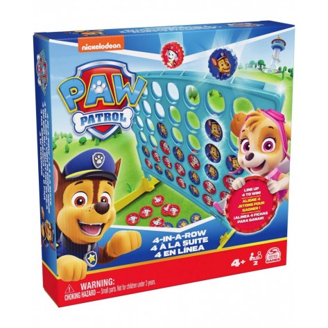 Настолна игра Spin Master: Paw Patrol Four in a Row - Детска