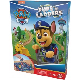  Настолна игра Spin Master: Paw Patrol Pups'n Ladders - Семейна