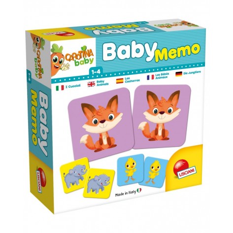 Настолна мемори игра Бебета животни - Детска