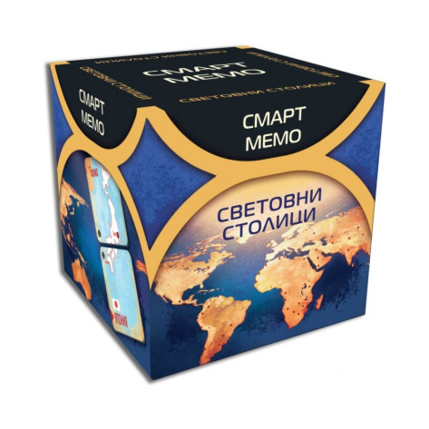 Настолна мемори игра Смарт Мемо: Световни столици - Семейна