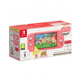 Конзола Nintendo Switch Lite - Coral, Animal Crossing: New Horizons Bundle - Isabelle's Aloha Edition + 12 месеца NSO