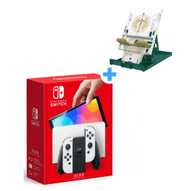 Nintendo Switch OLED - White + The Legend of Zelda Playstand