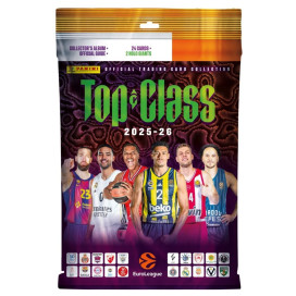Panini Euroleague Top Class 2026: Starter Pack (Binder, Collector's Guide, 3 Packs plus 2 Holo Giants Cards)