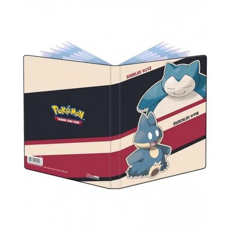 Папка за съхранение на карти Ultra Pro - 4-Pocket Portfolio, Pokemon TCG: Snorlax and Munchlax