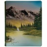 Папка за съхранение на карти Ultra Pro Bob Ross: Mountain Retreat 9-Pocket Zippered PRO Binder (360 бр.)