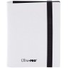 Папка за съхранение на карти Ultra Pro - Eclipse 2-Pocket PRO-Binder, Arctic White (80 бр.)