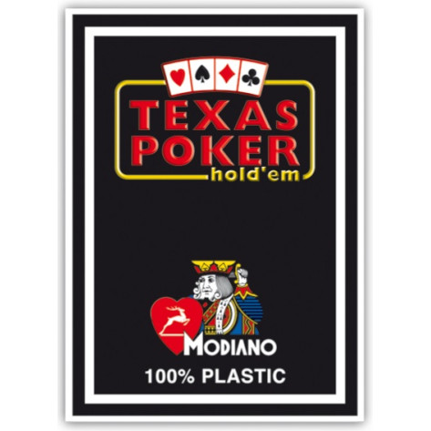 Пластични покер карти Texas Poker - черен гръб