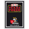Пластични покер карти Texas Poker - черен гръб