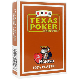 Пластични покер карти Texas Poker - охра