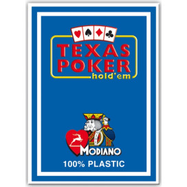  Пластични покер карти Texas Poker - син гръб