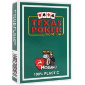  Пластични покер карти Texas Poker - тъмно зелен гръб