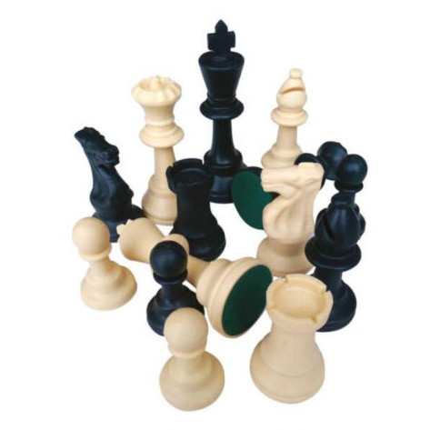 Пластмасови фигурки за шах Modiano, утежнени, 9.5 cm