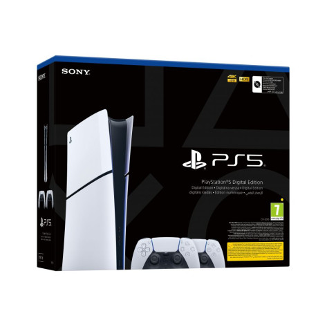 Конзола PlayStation 5 (Slim) Digital Edition + втори контролер DualSense