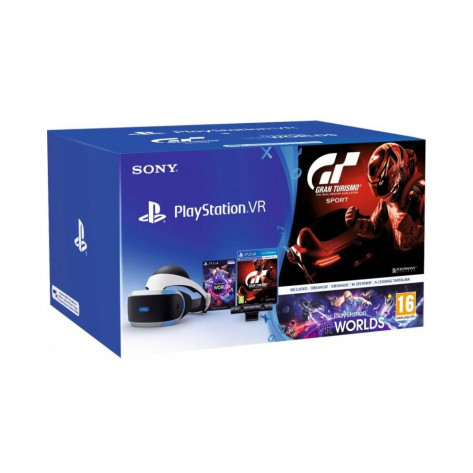 Конзола PlayStation VR + PlayStation Camera и VR Worlds + Gran Turismo Sport Bundle