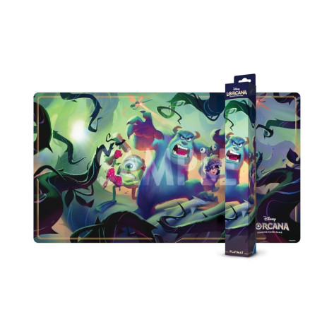 Подложка за игри с карти Ravensburger - Disney Lorcana TCG: Attack of the Vine! - Monsters Inc, Mike Wazowski, Sulley, and Boo