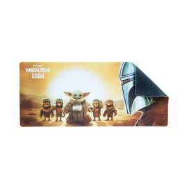 Подложка за мишка Grupo Erik – The Mandalorian and Grogu, XL, мека, многоцветна
