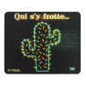 Подложка за мишка TnB - Cactus, S, твърда, черна