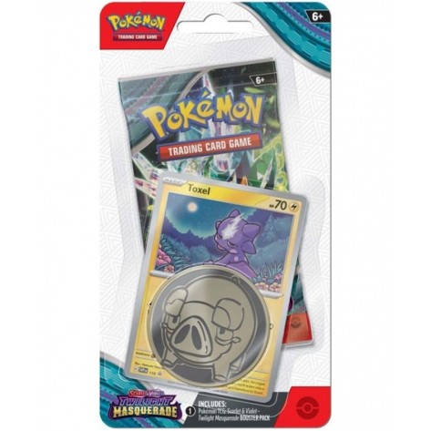 Pokemon TCG: Scarlet & Violet 6 Twilight Masquerade Checklane Blister - Toxel