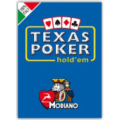 Покер карти Texas Hold’em Poker Modiano - син гръб Покер карти Texas Hold’em Poker Modiano - син гръб