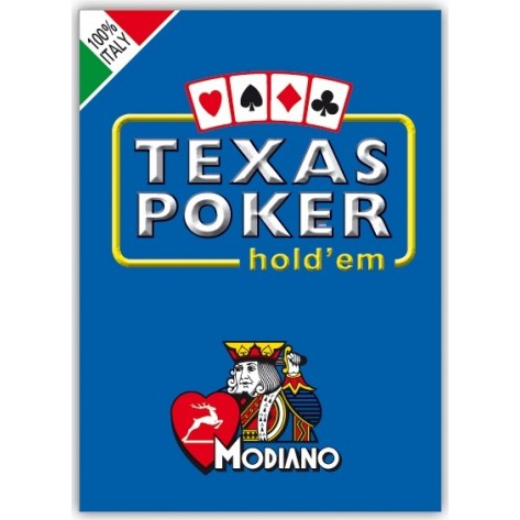 Покер карти Texas Hold’em Poker Modiano - син гръб