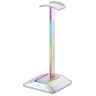 Поставка за слушалки FragON – Watchtower 2U RGB, бял, USB