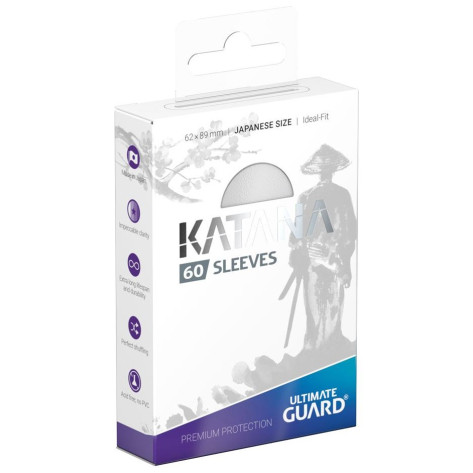 Протектори Ultimate Guard Katana Sleeves - Japanese Size, черни (60 бр.)