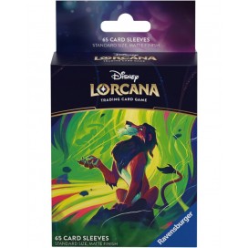  Протектори за карти Disney Lorcana: Azurite Sea Sleeves - Scar (65 бр.)